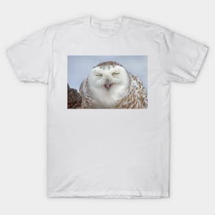 Smiling Snowy Owl T-Shirt